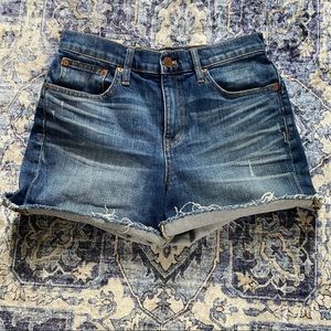 Madewell High Rise Denim Shorts